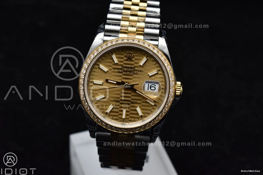 Steel 36 904L YG SS Best Bracelet Jubilee FashionForward on DateJust 126283rbr VS 1:1 Textured Dial 575 Edition VSF 0313